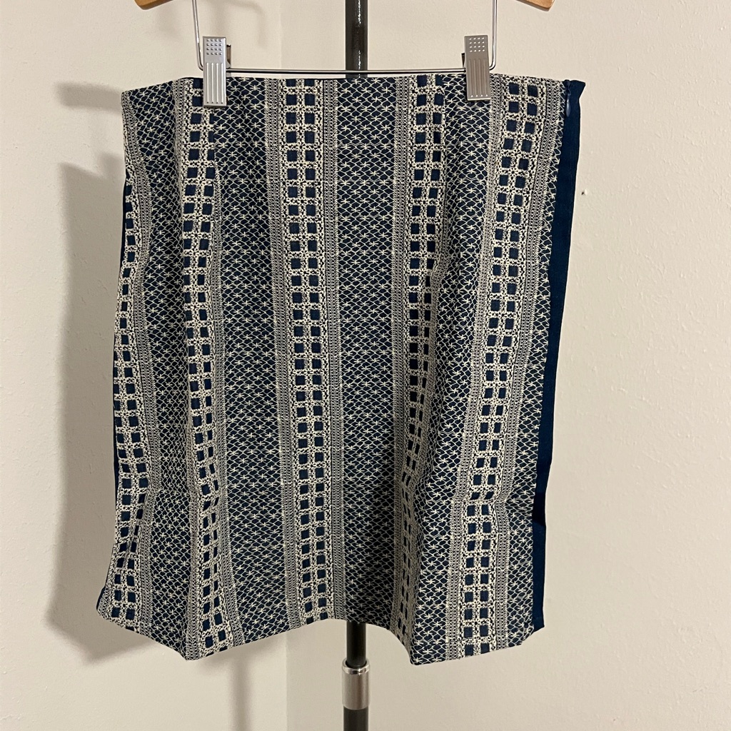 Hayden Navy And Cream Crochet Skirt